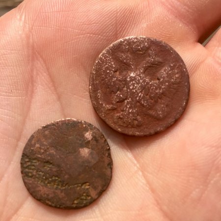 Херсонец в парке нашел монеты времен основания города